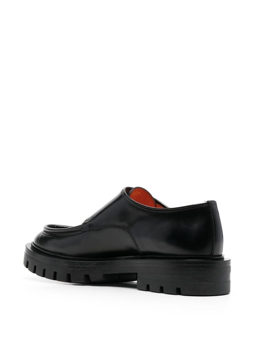 side buckle-fastening detail loafers - 3