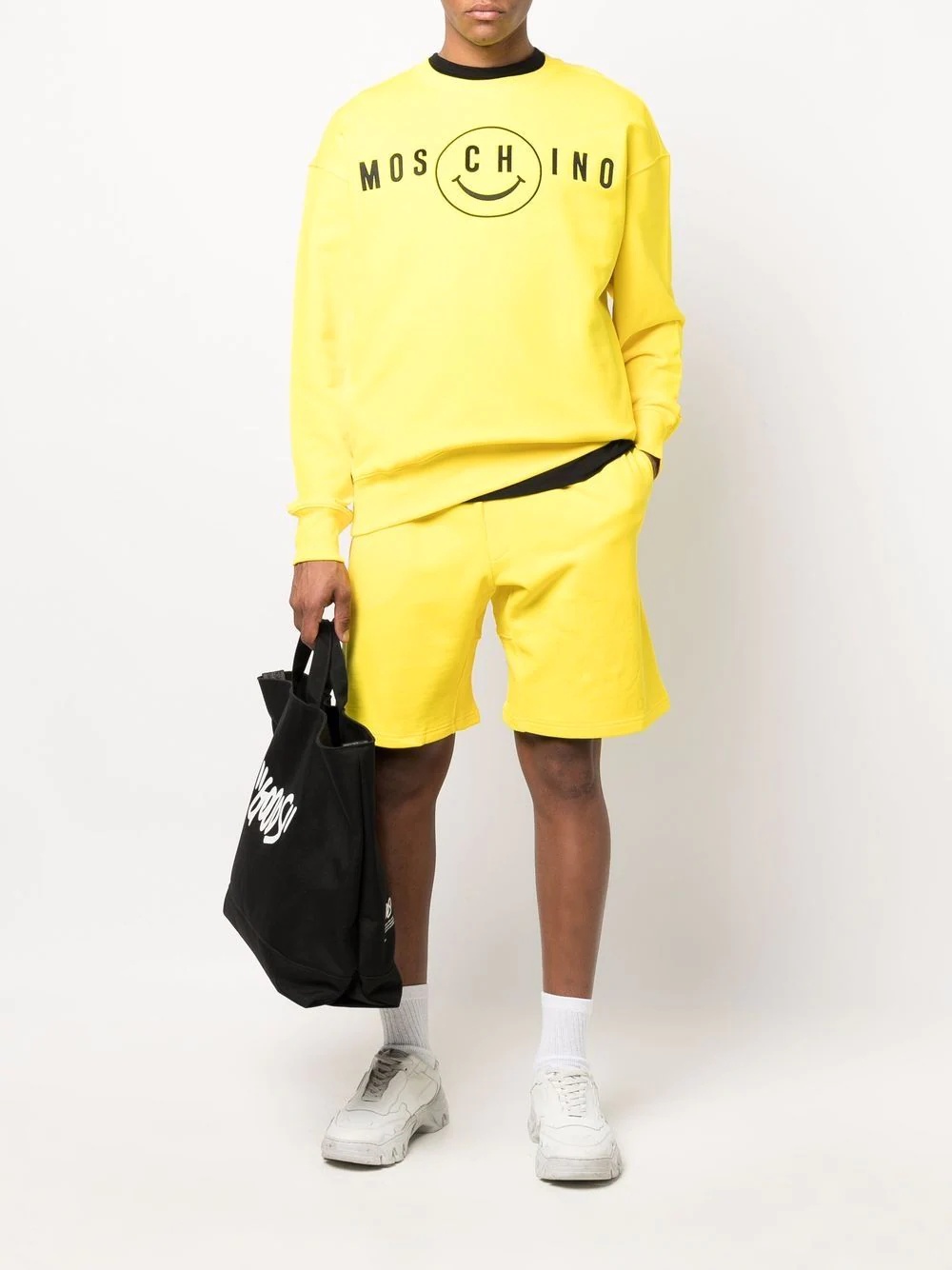 smiley-print cotton sweatshirt - 2