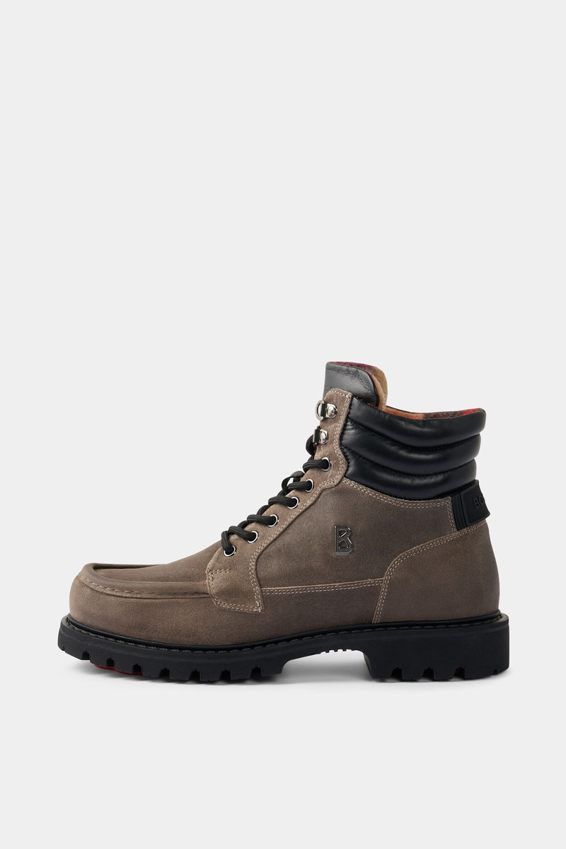 Helsinki Lace-up boots in Taupe/Black 1