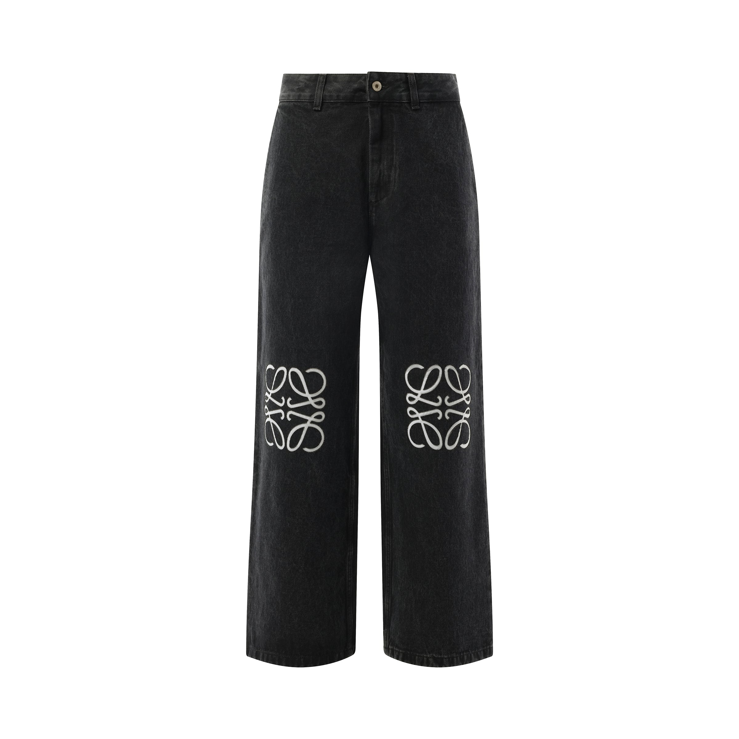 Anagram Baggy Jeans AF in Black - 2
