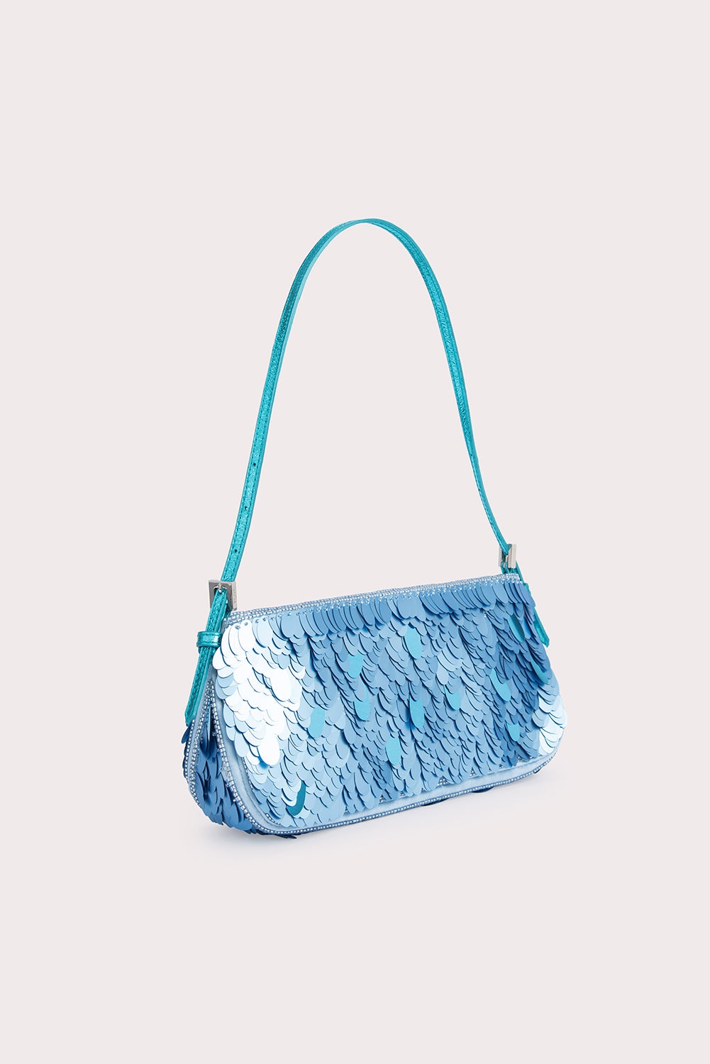 Dulce Aquamarine Sequins and Metallic Leather - 2