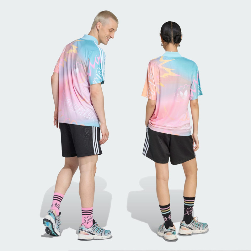 LOVE UNITES 3 STRIPES SHORTS 5
