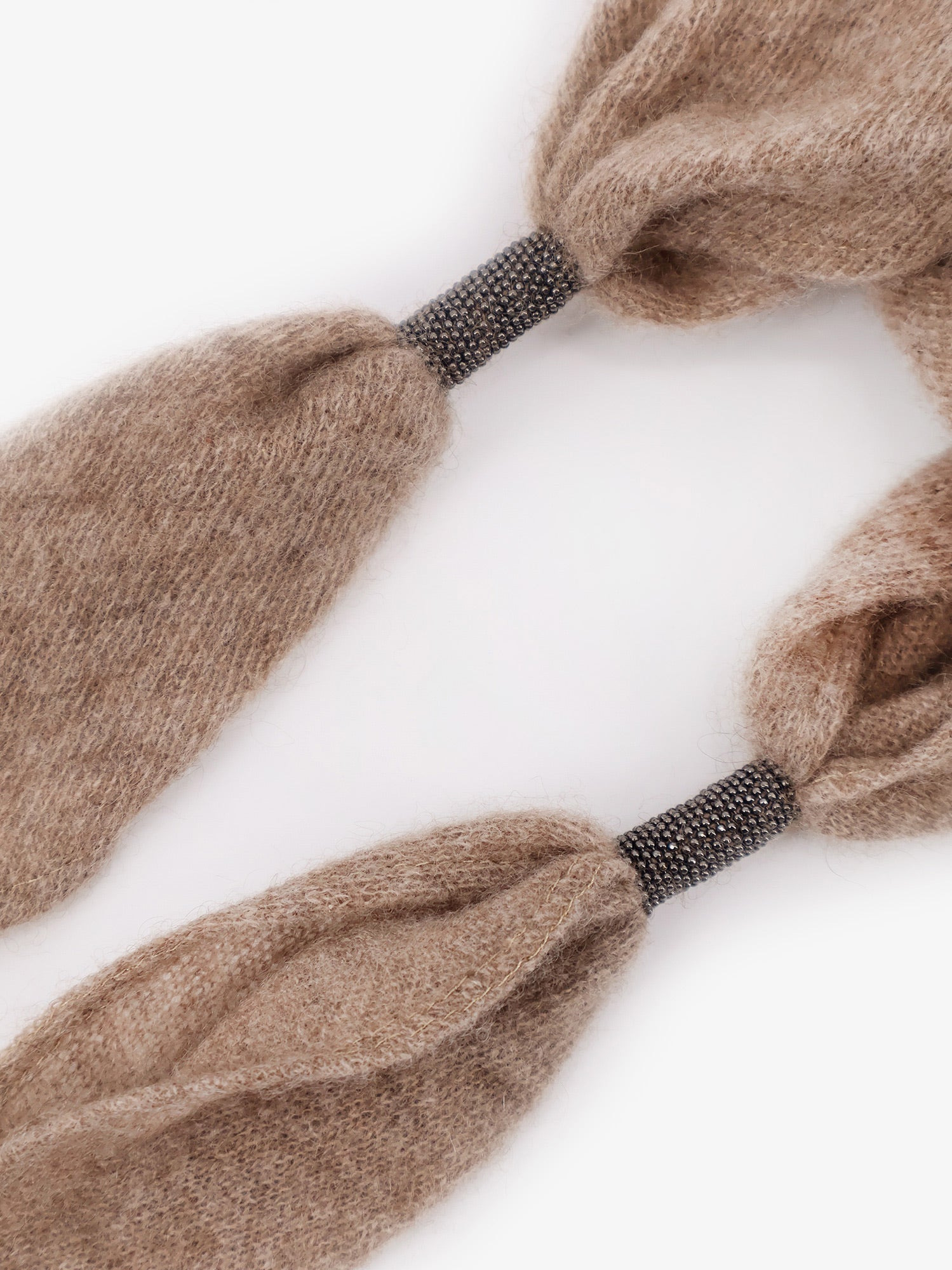 Cashmere Scarf With Monili Detail - 3