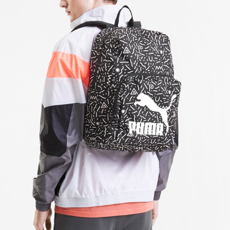 PUMA Originals Backpack 'Black White' 077353-04 - 3