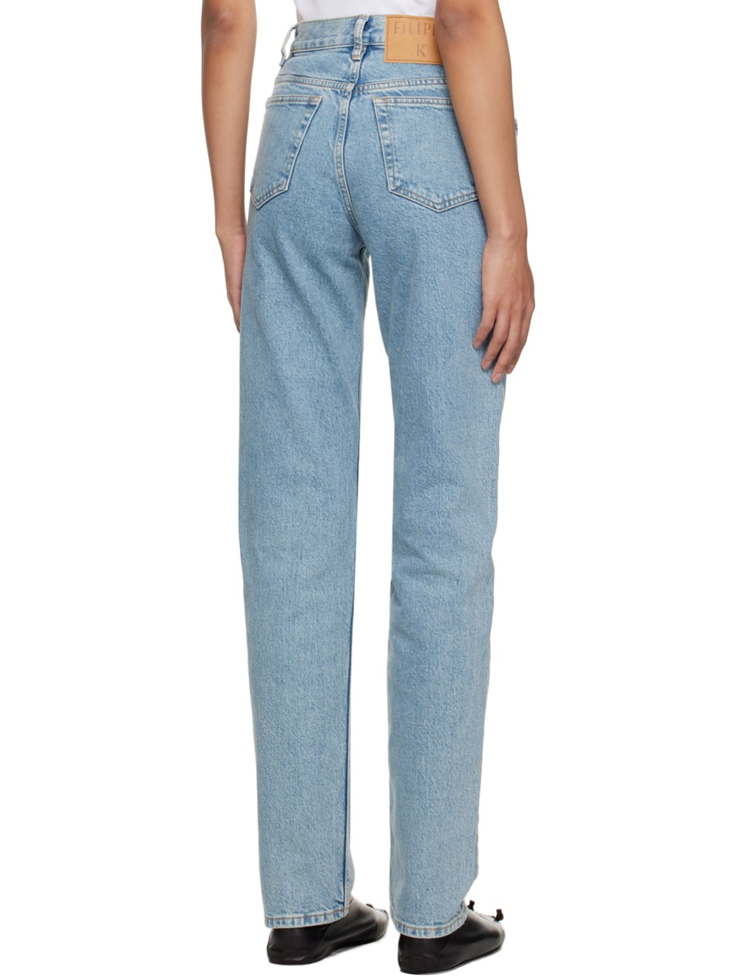Blue Tapered Jeans - 3