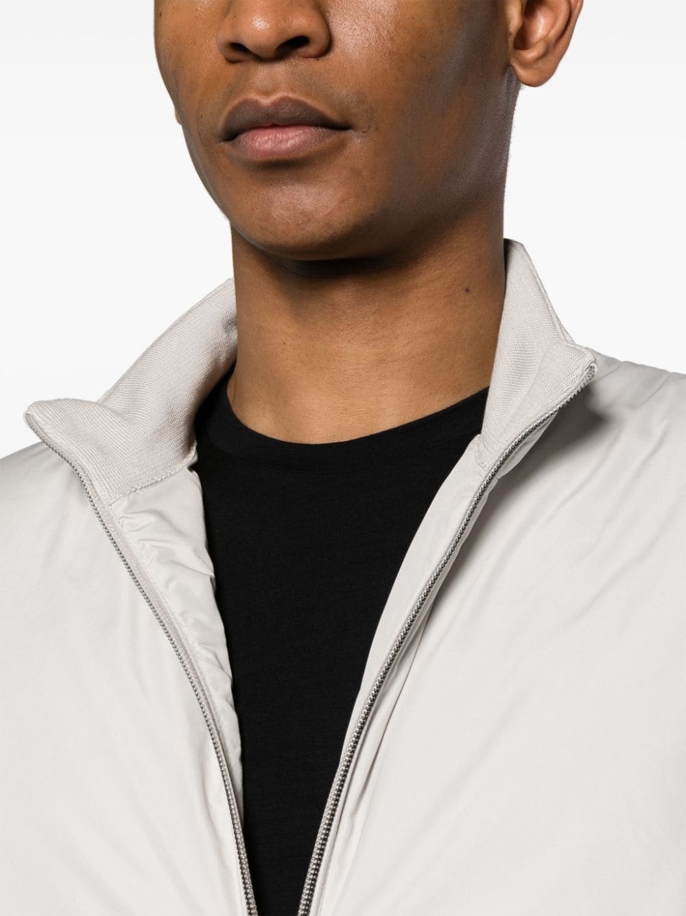 zip-up panelled gilet - 10