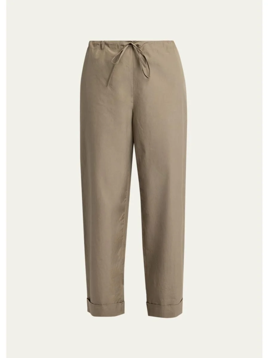 Delano Straight-Leg Cotton Poplin Pants - 1
