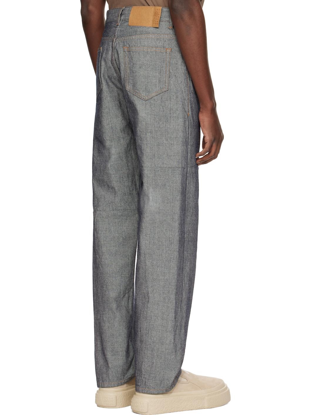 Gray Straight-Leg Jeans - 3