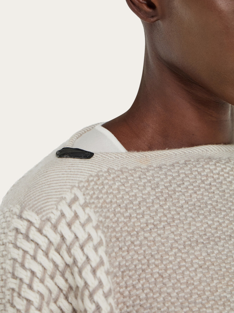 FERRAGAMO Jacquard cape outlook