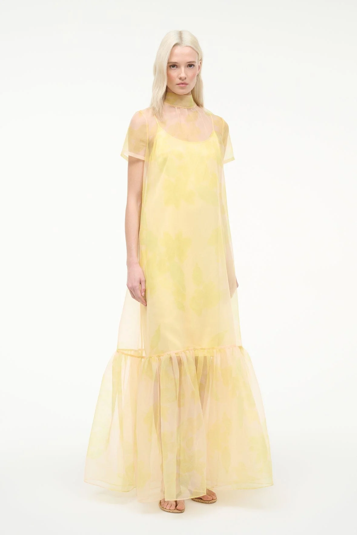 STAUD CALLUNA DRESS LEMON GROVE - 1