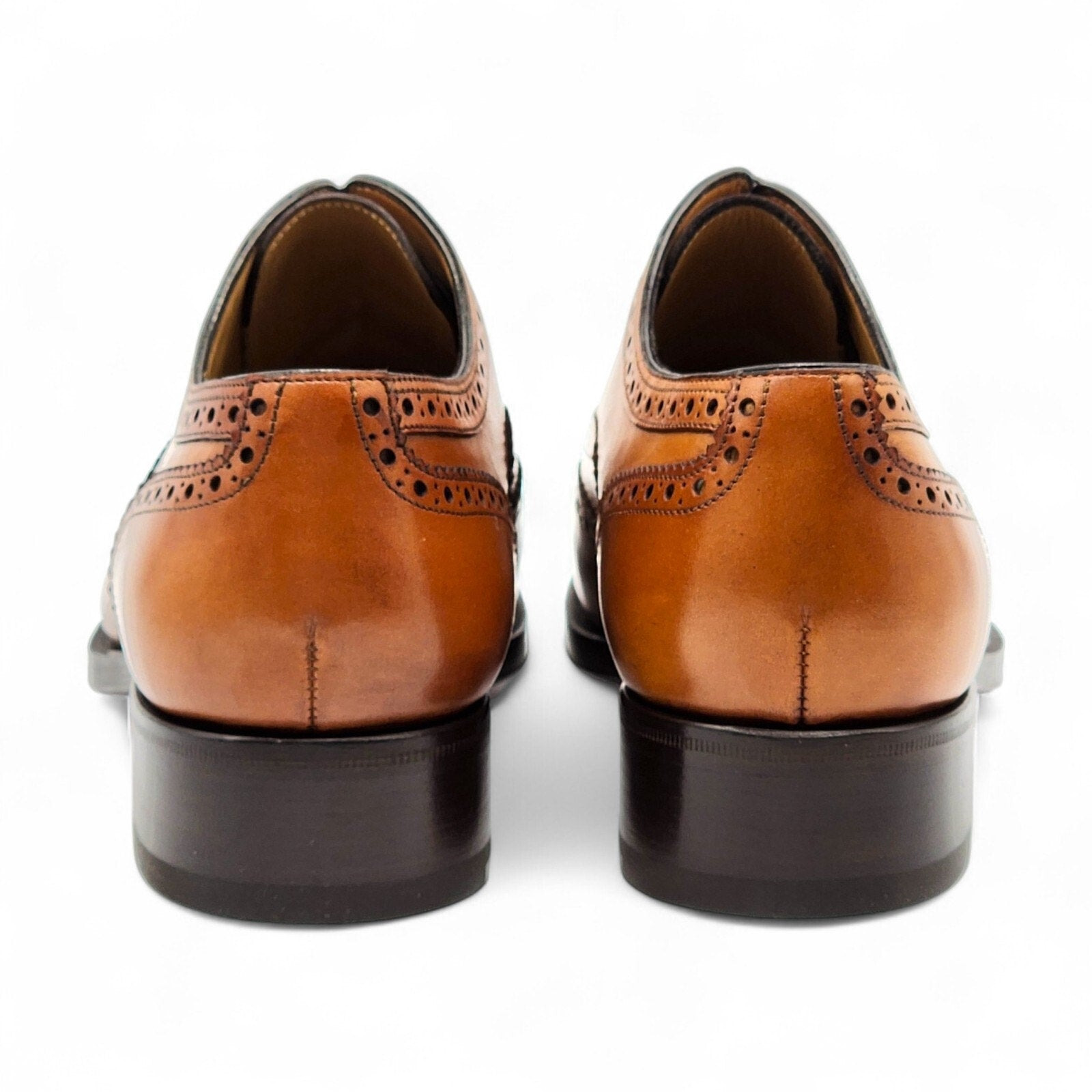 Christian Louboutin Brogue Leather Oxford Shoes Brown EU 40 US 7 - 4