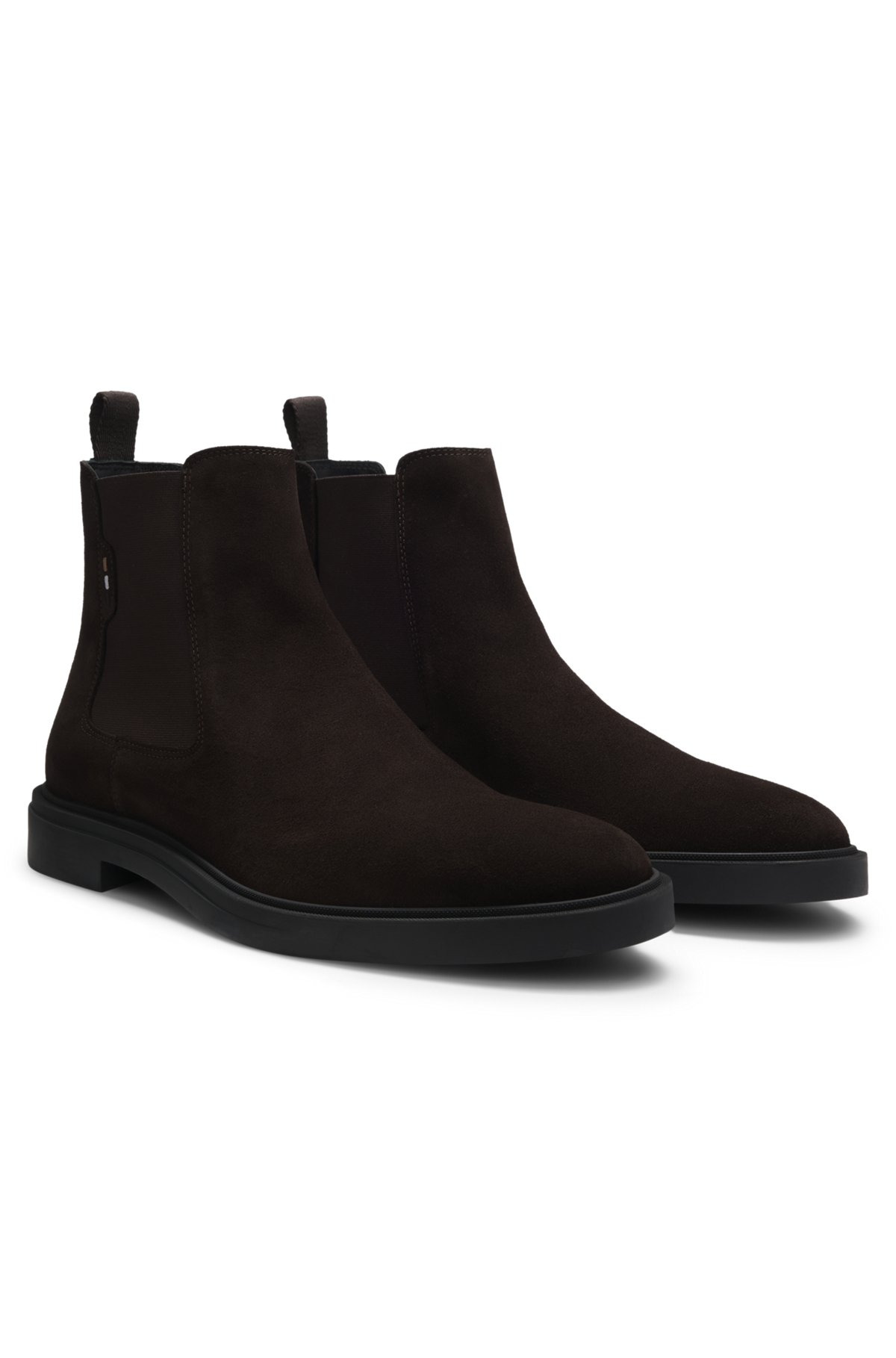 SUEDE CHELSEA BOOTS WITH SIGNATURE STRIPE - 2