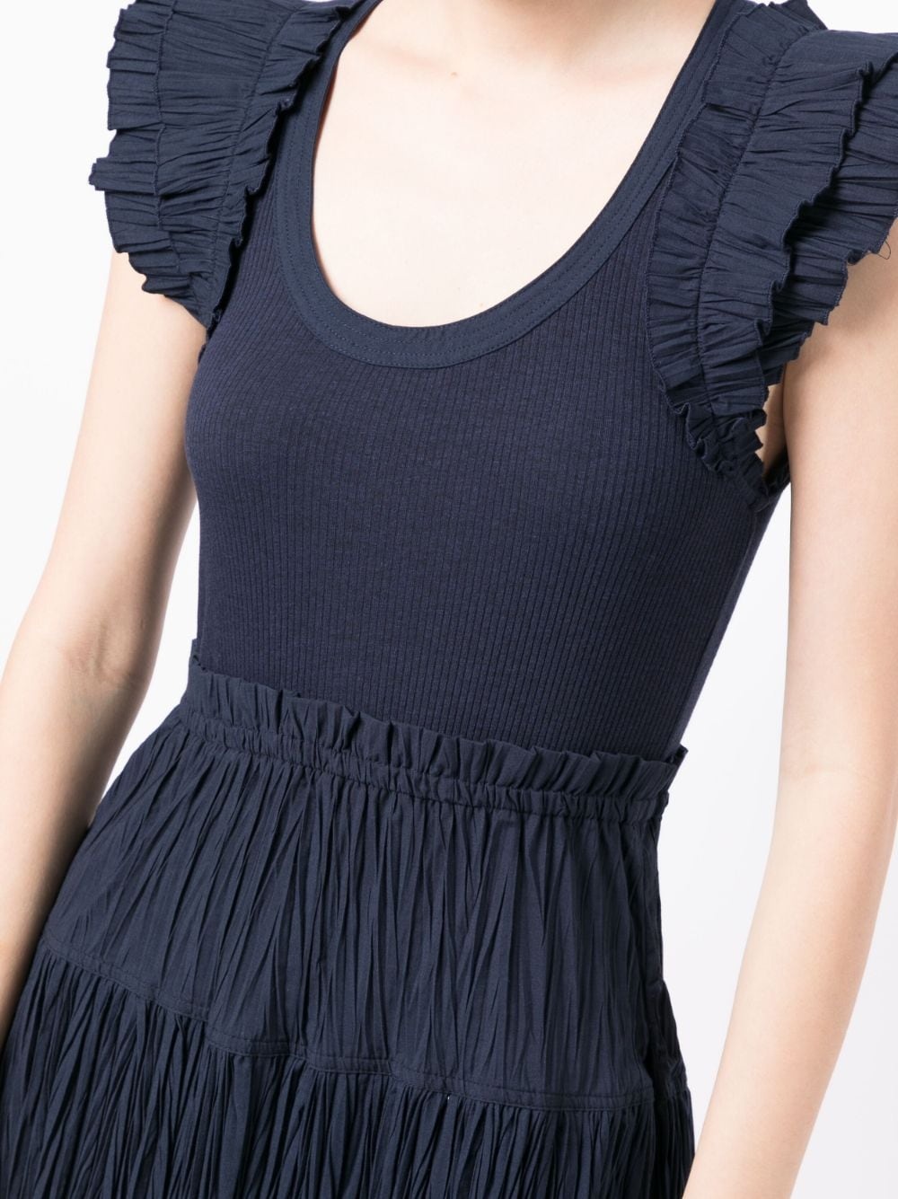 Virginia pleated midi dress - 5