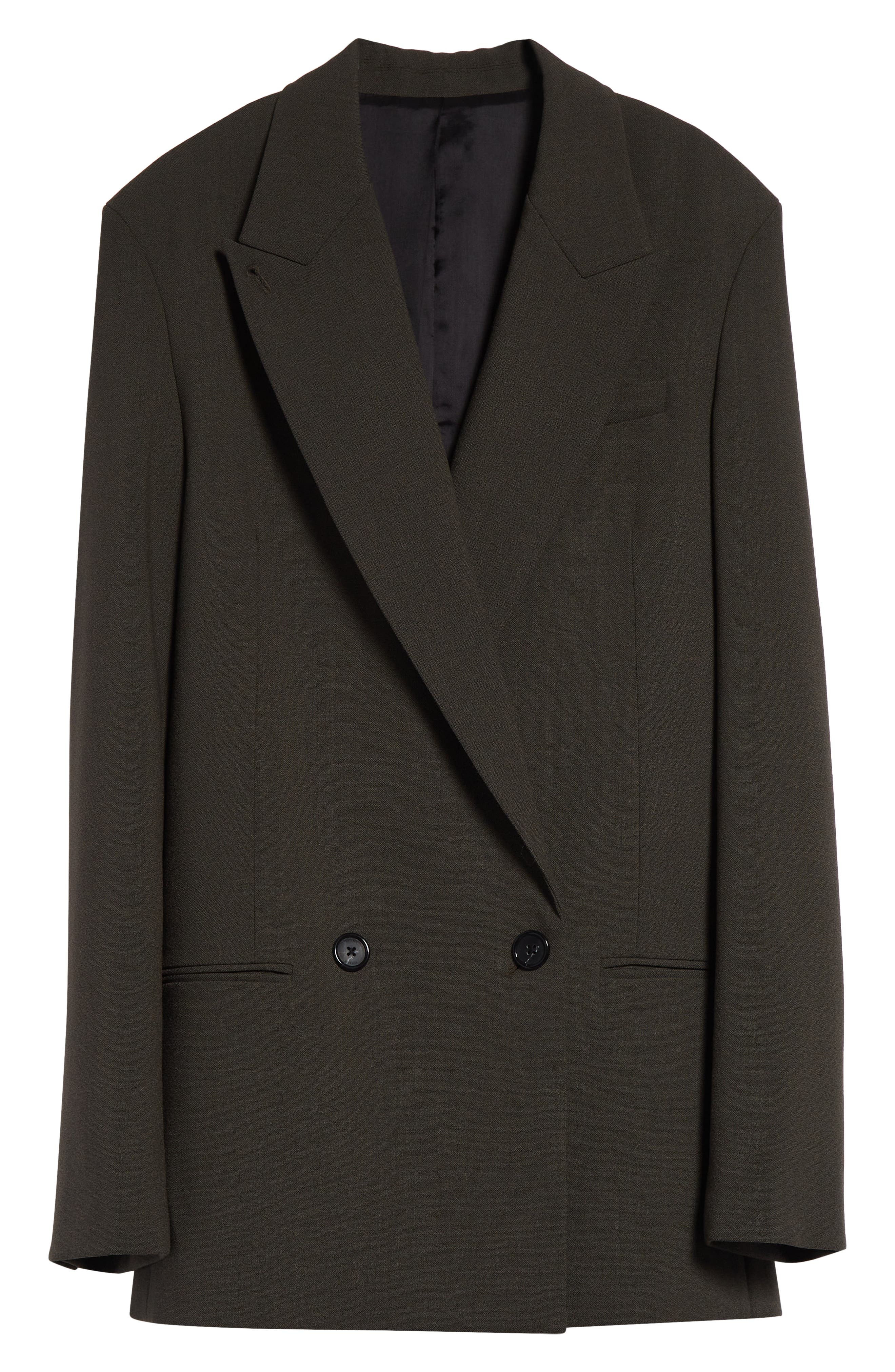 TOTEME Shield Wool Blend Blazer in Forest at Nordstrom - 7
