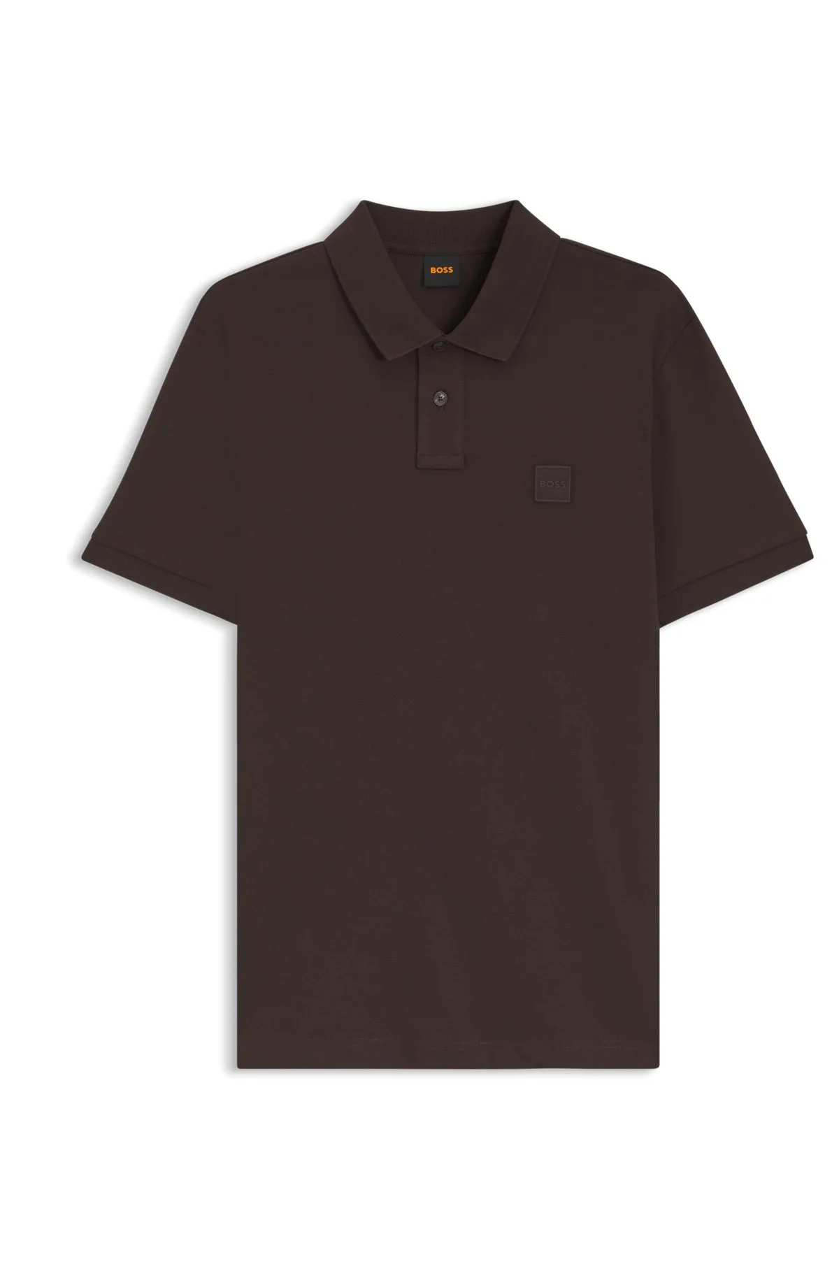 STRETCH-COTTON SLIM-FIT POLO SHIRT WITH LOGO PATCH - 1