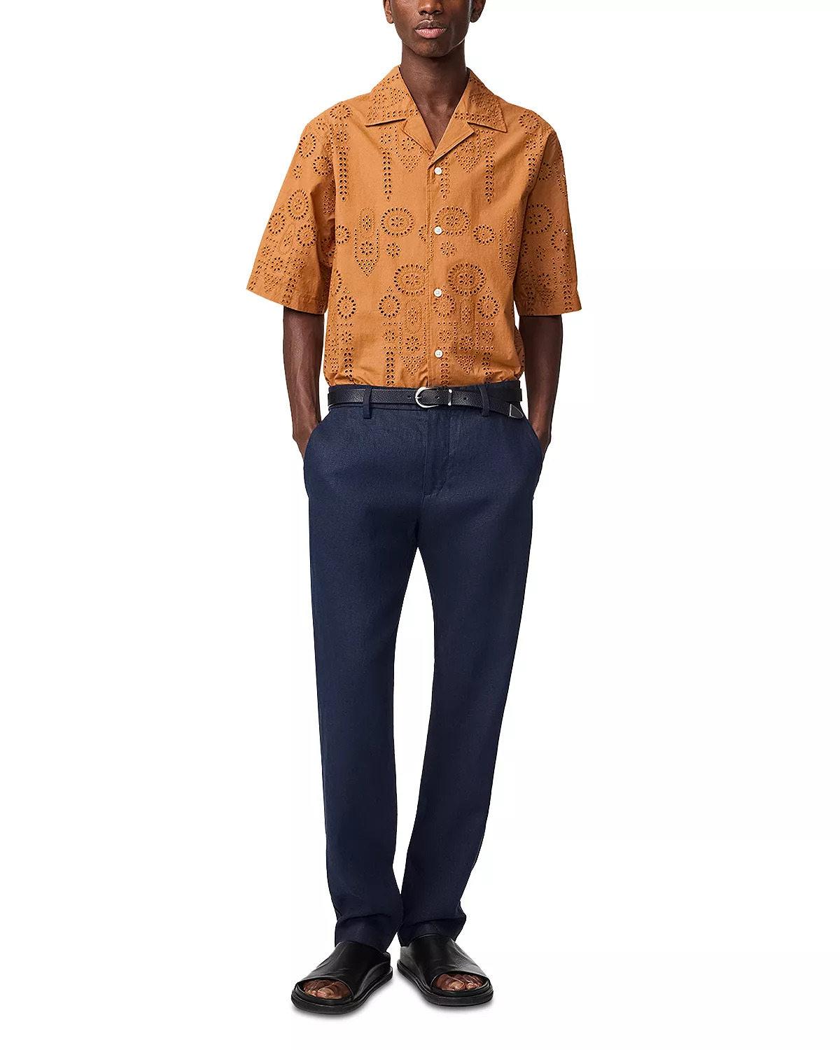 Ben Relaxed Fit Eyelet Camp Shirt - 2