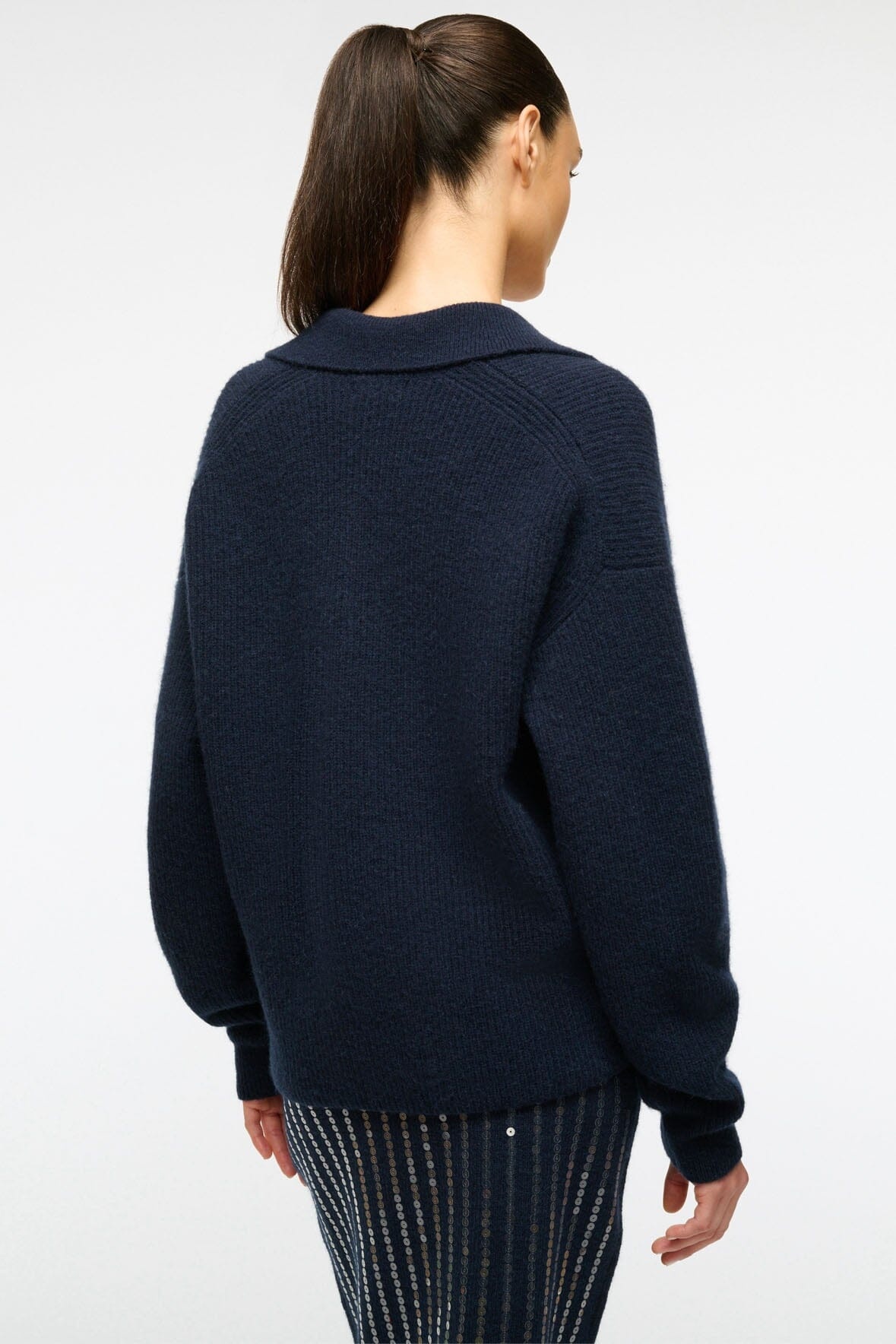 STAUD RUSTON SWEATER NAVY - 4