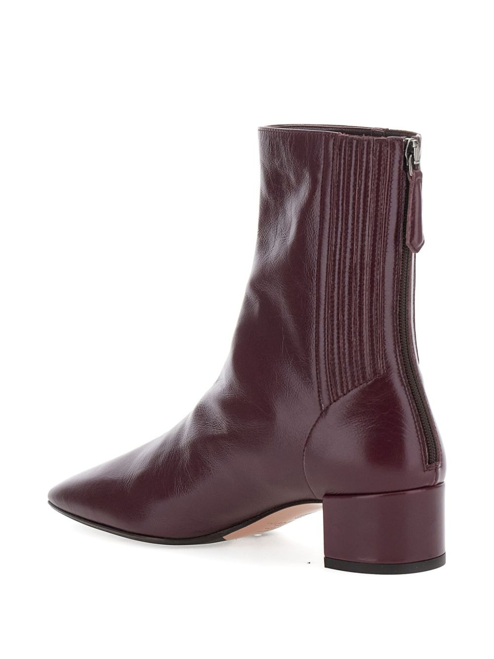 35mm leather zip-fastening boots - 4