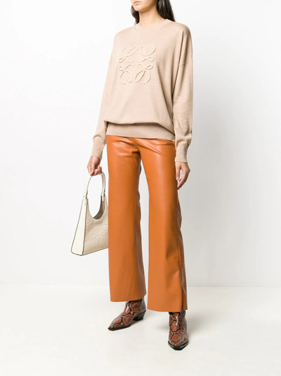 Loewe Anagram embroidered fine knit jumper outlook