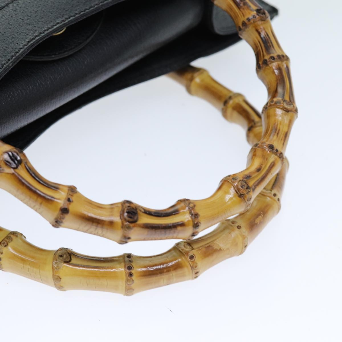 GUCCI Bamboo Hand Bag Leather Black 002 1095 002 1095 - 7