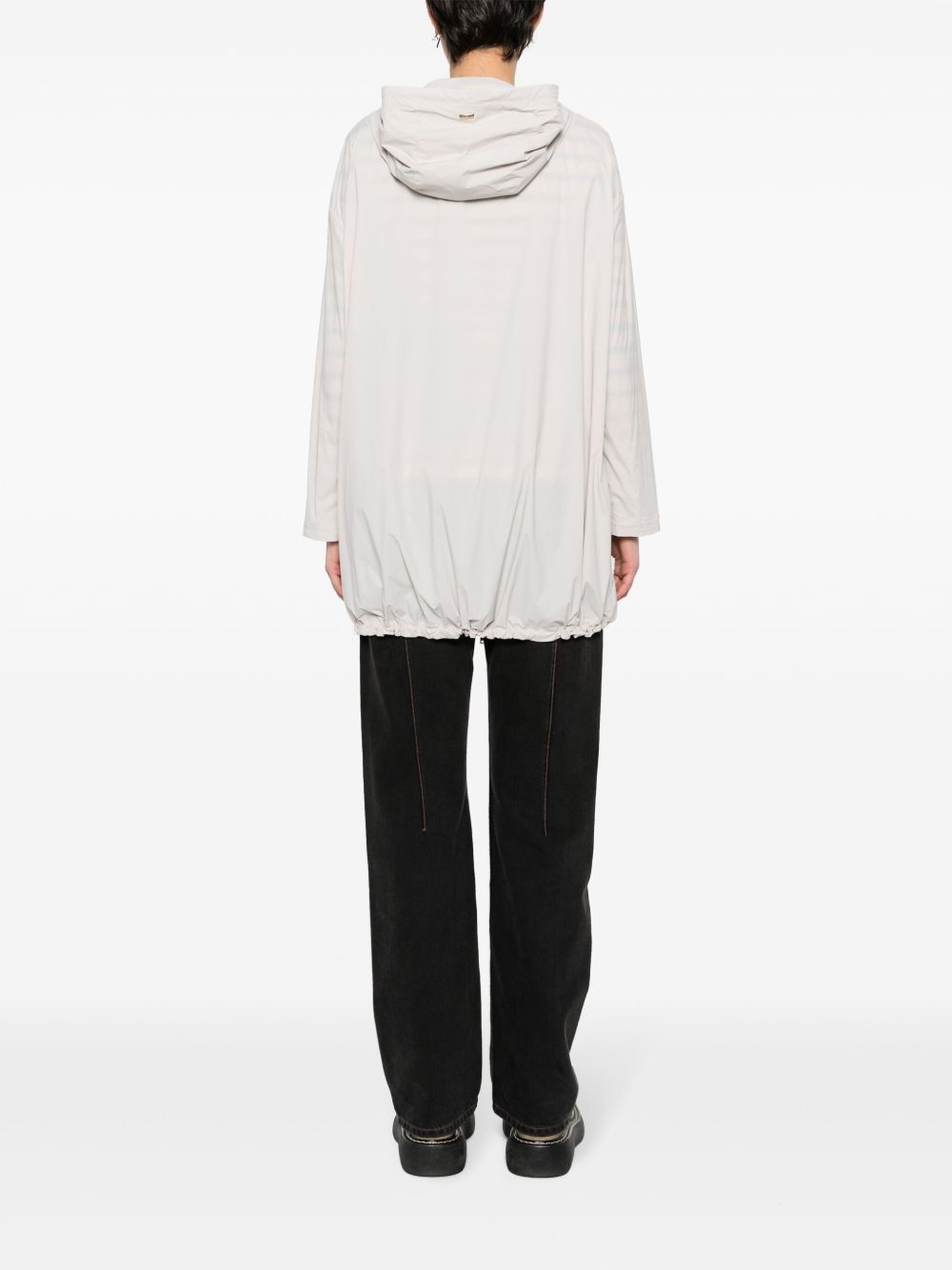 shell zipped raincoat - 4