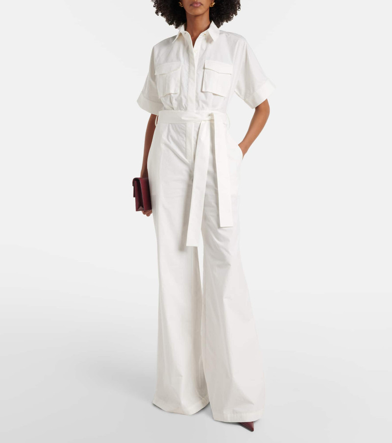 ELIE SAAB Belted cotton jumpsuit outlook