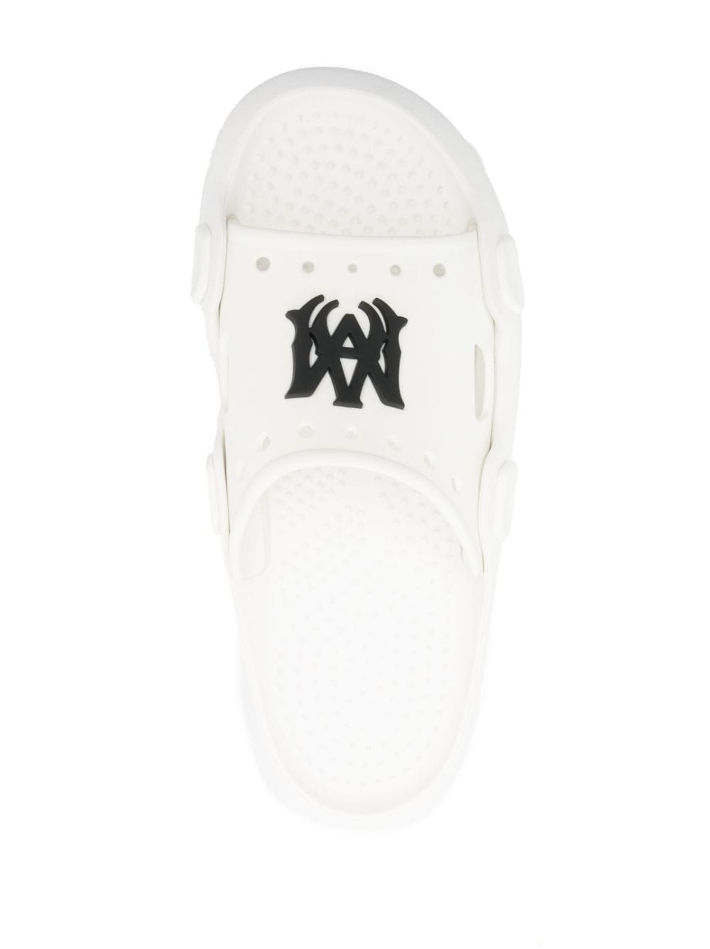 logo-patch round-toe slides - 4