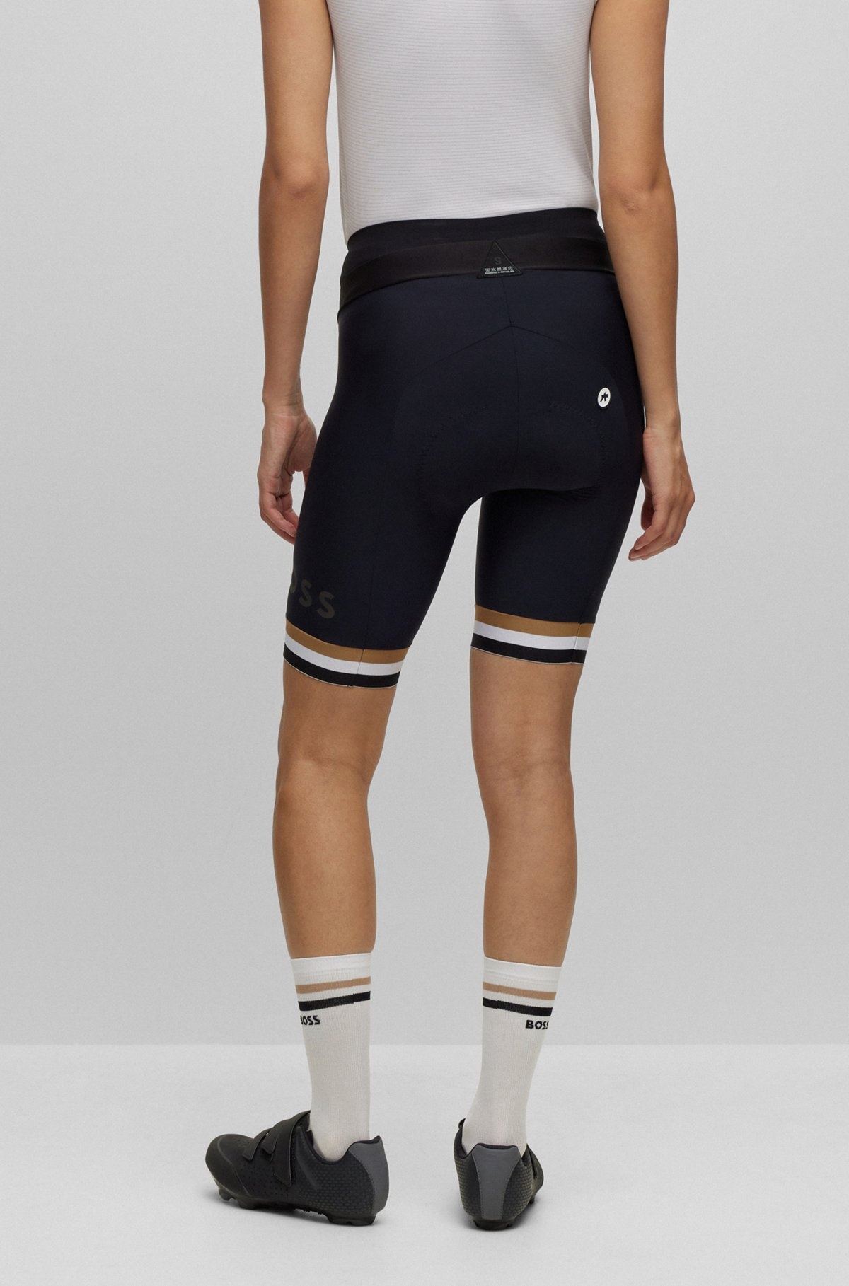 BOSS X ASSOS HALF SHORTS WITH SHOCK-ABSORBING FOAM - 4