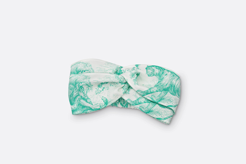 Dioriviera Toile de Jouy Sauvage Dior Silk Headband 1