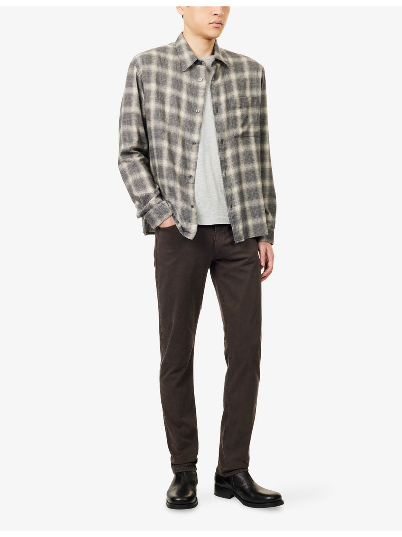 FRAME Plaid Check-Print Cotton Shirt outlook