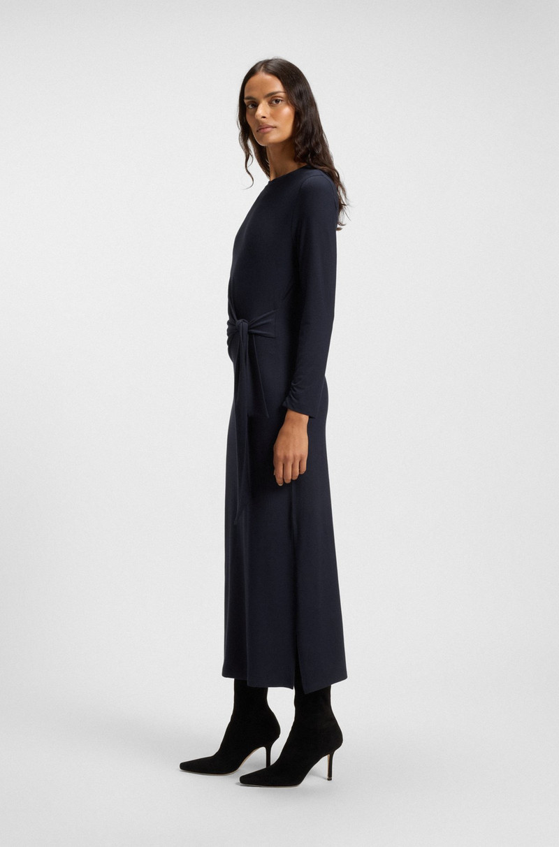 STRETCH-JERSEY DRESS WITH KNOTTED WAIST DETAIL 3
