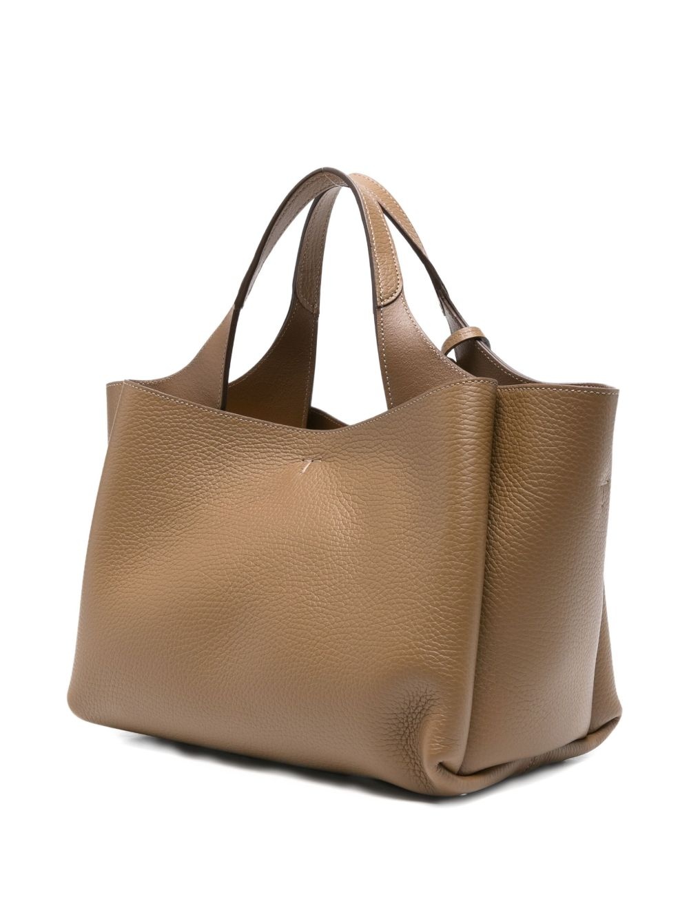 leather T-detail tote bag - 3