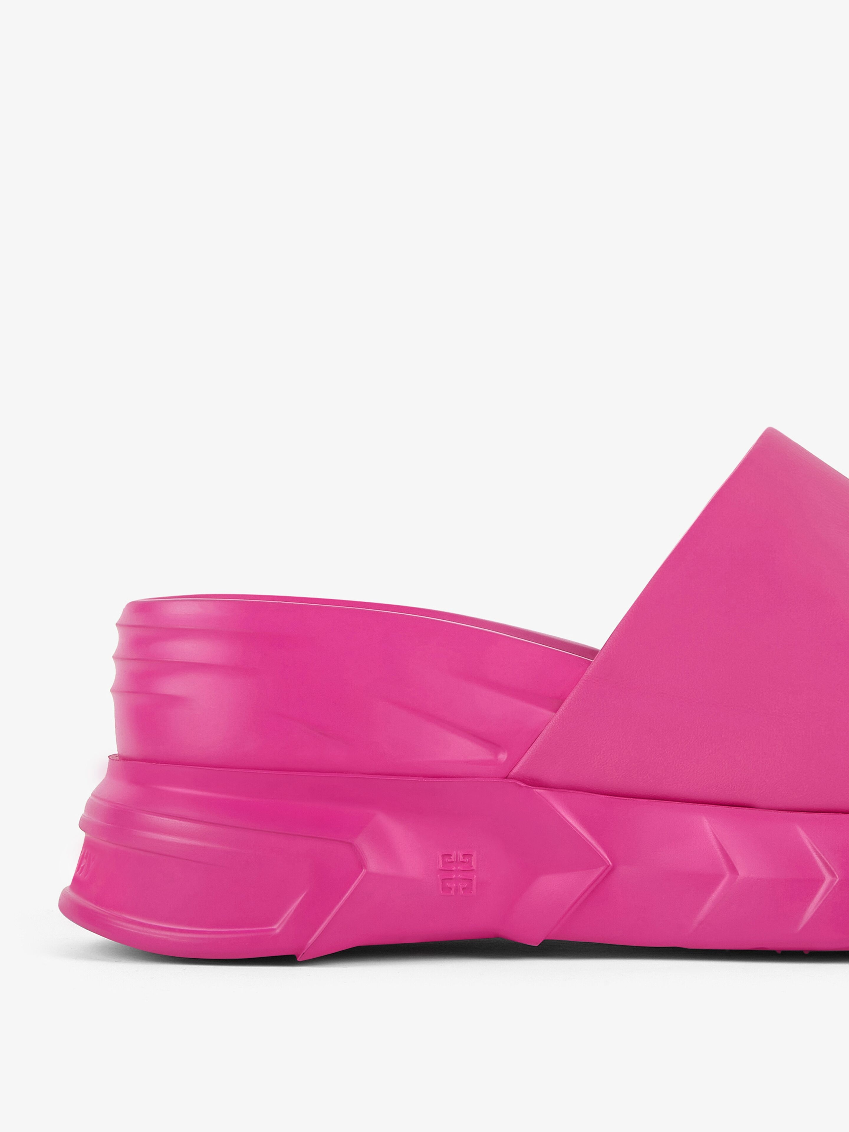 MARSHMALLOW WEDGE SANDALS IN LEATHER - 6