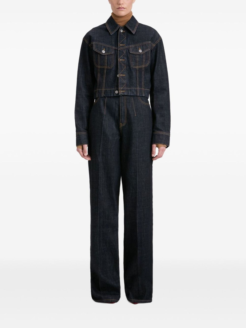 Victoria Beckham cinched high-waisted jeans outlook