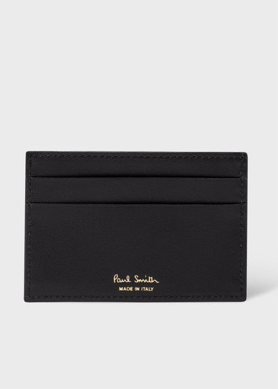 Paul Smith Black Leather 'Year Of The Dragon' Card Holder outlook