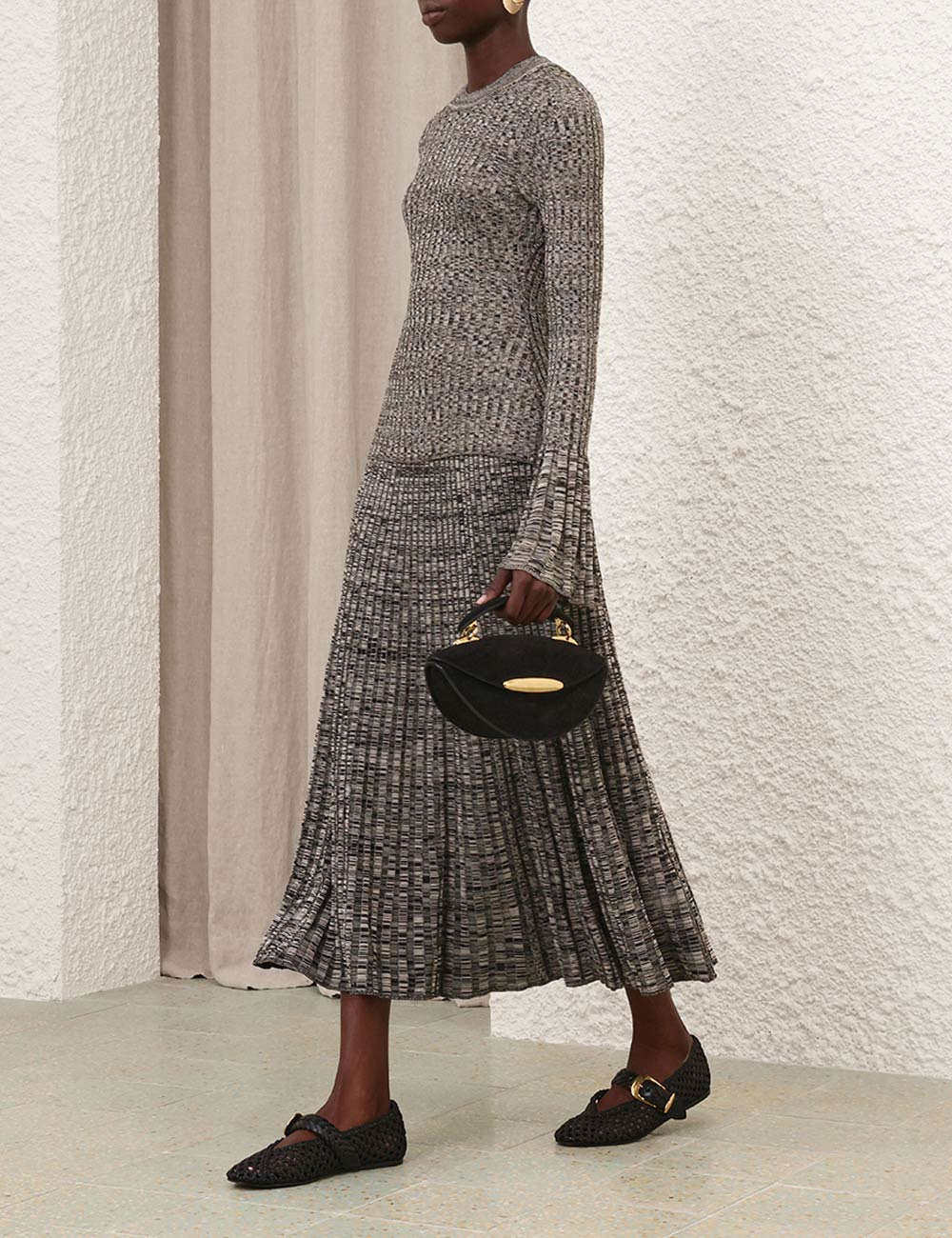 MOULINE MIDI SKIRT - 3