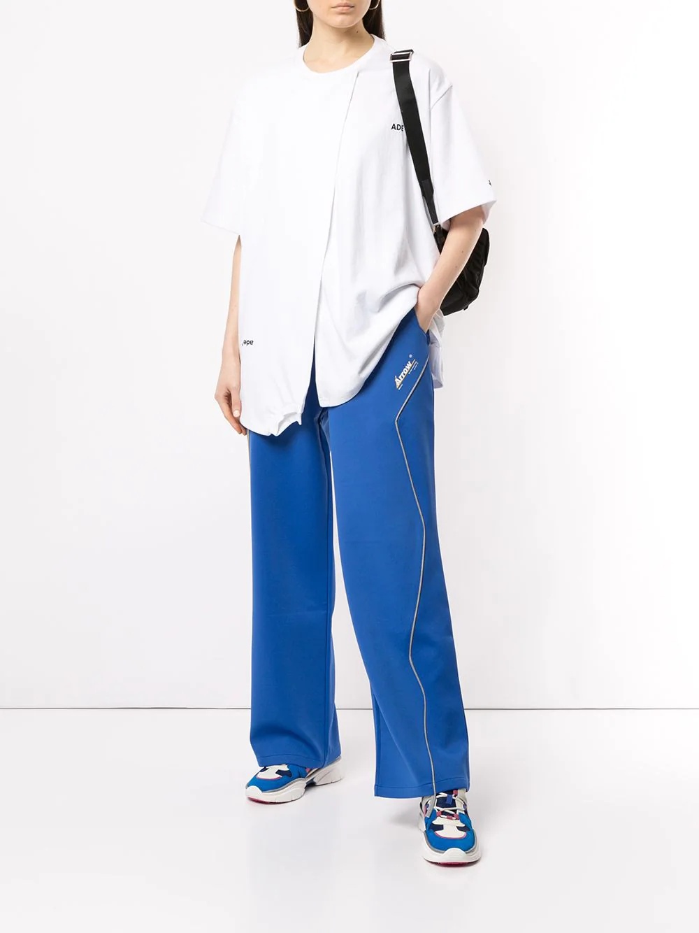 wide-leg track pants - 2