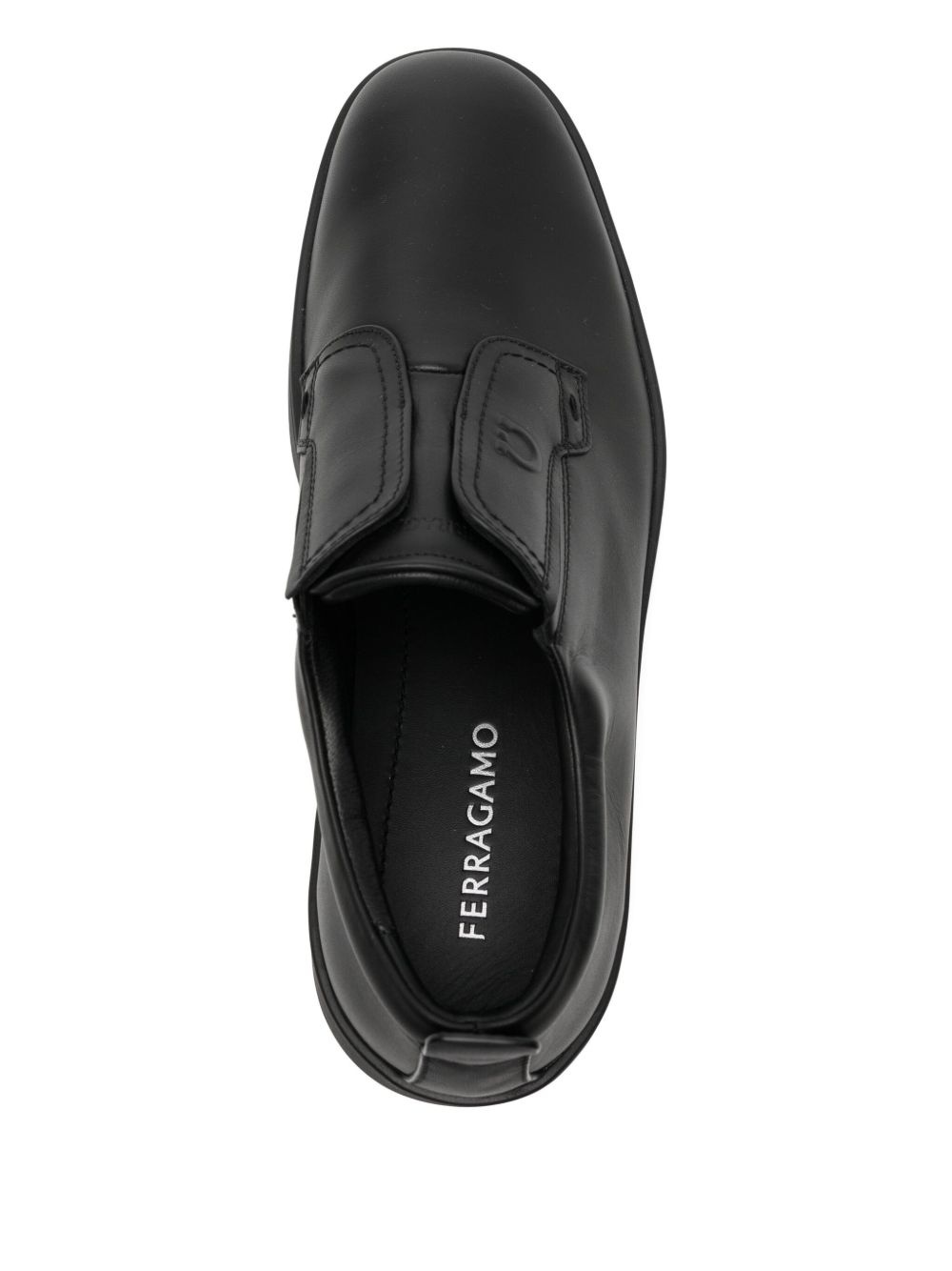 leather slip-on sneakers - 4