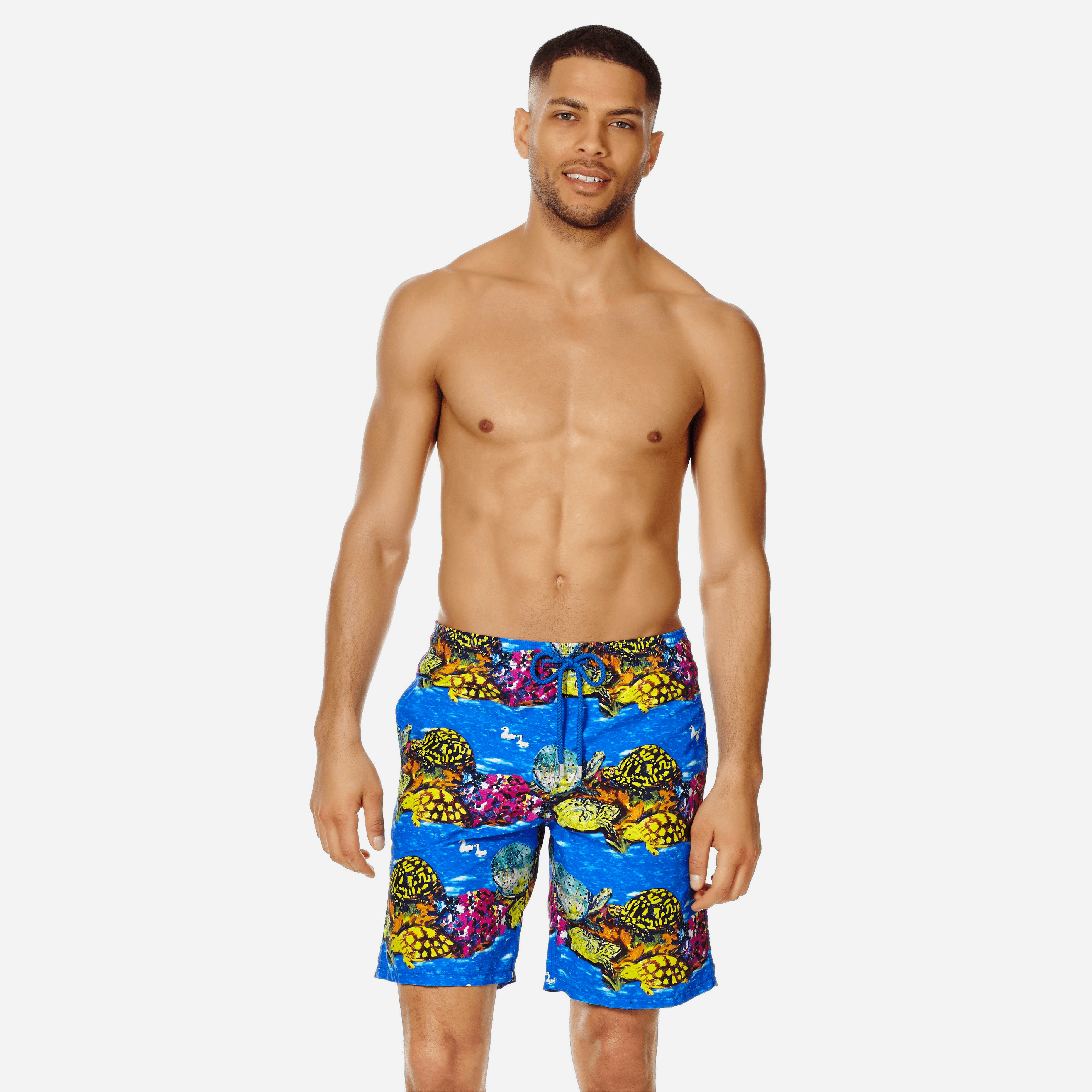 Men Swim Trunks Long Vilebrequin x Hunt Slonem - 3