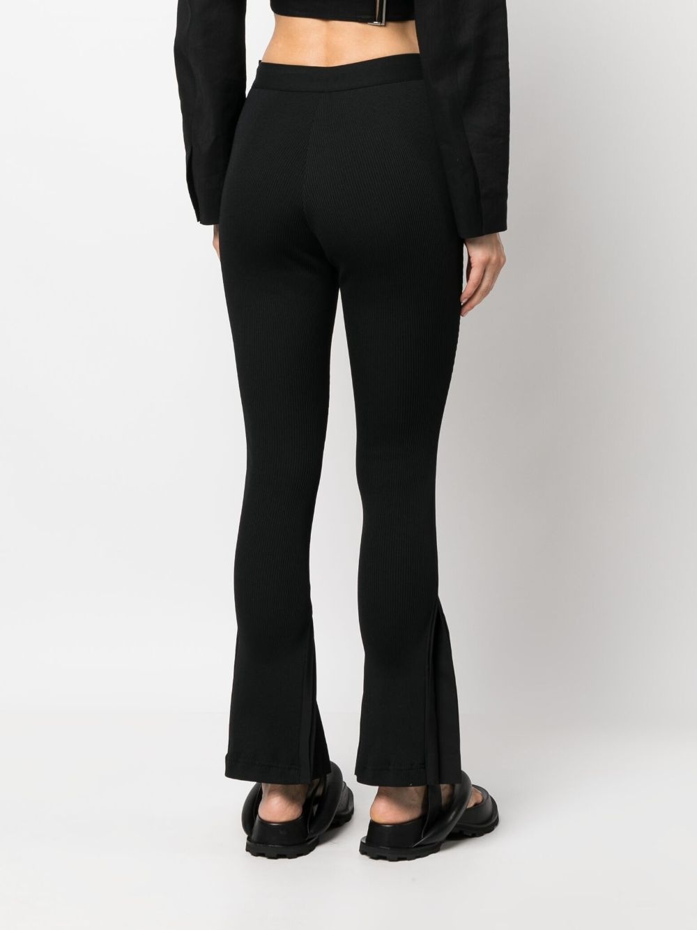 pleated flared trousers - 4