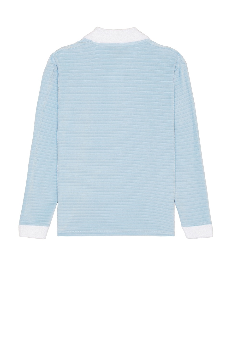 Long Sleeve Velour Polo - 2