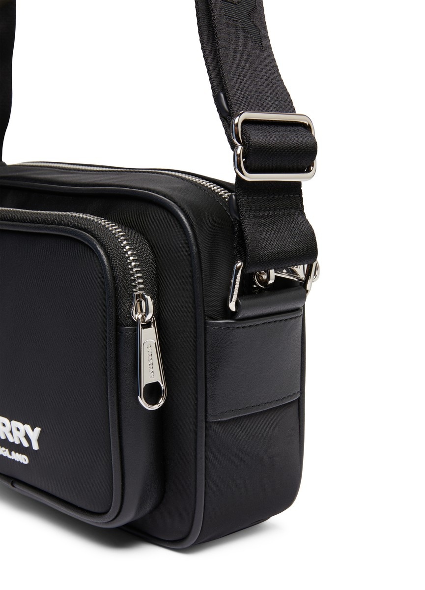 Burberry Logo Print Nylon Crossbody Bag | 24s | REVERSIBLE