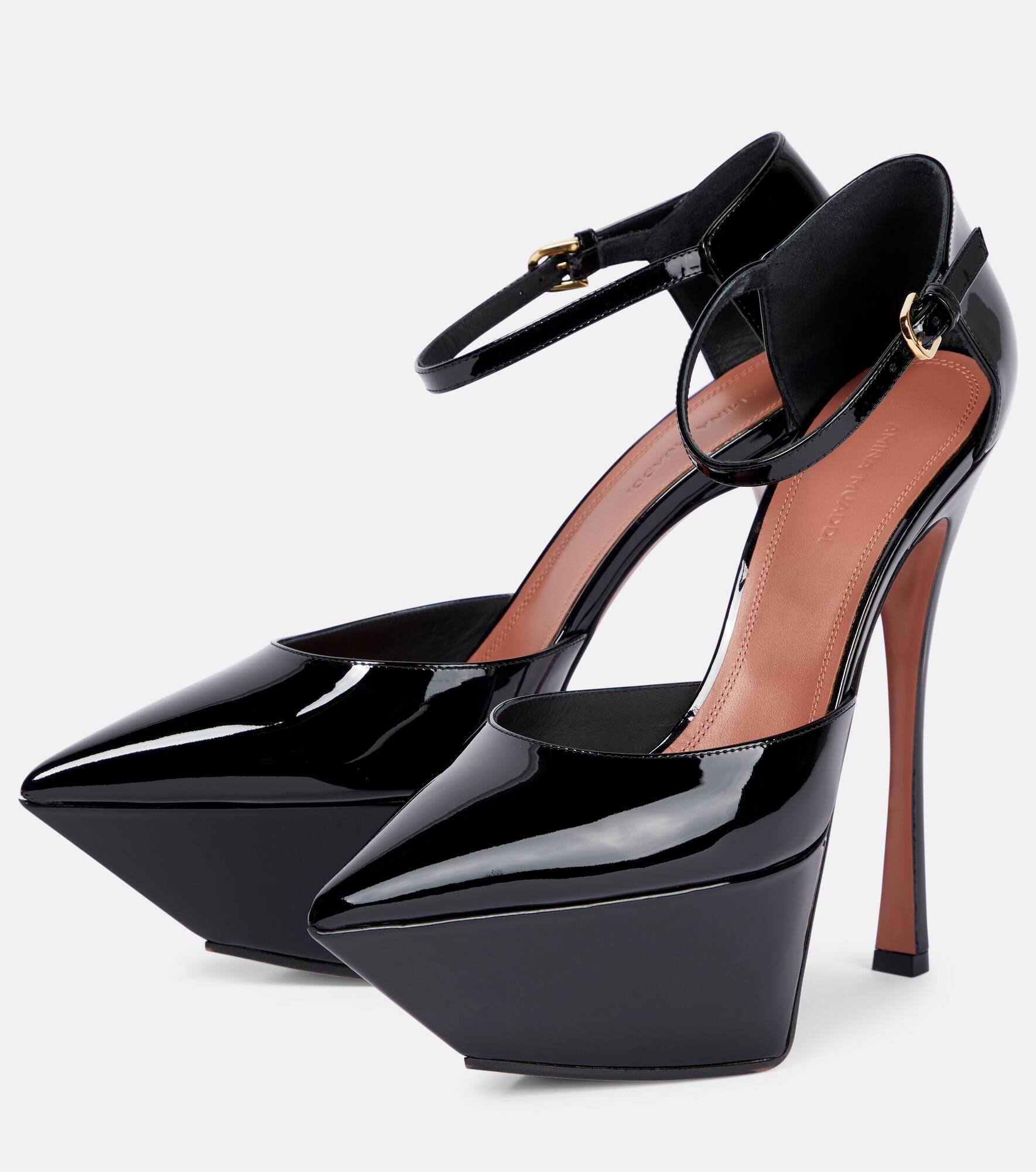 Angelica patent leather platform pumps - 5