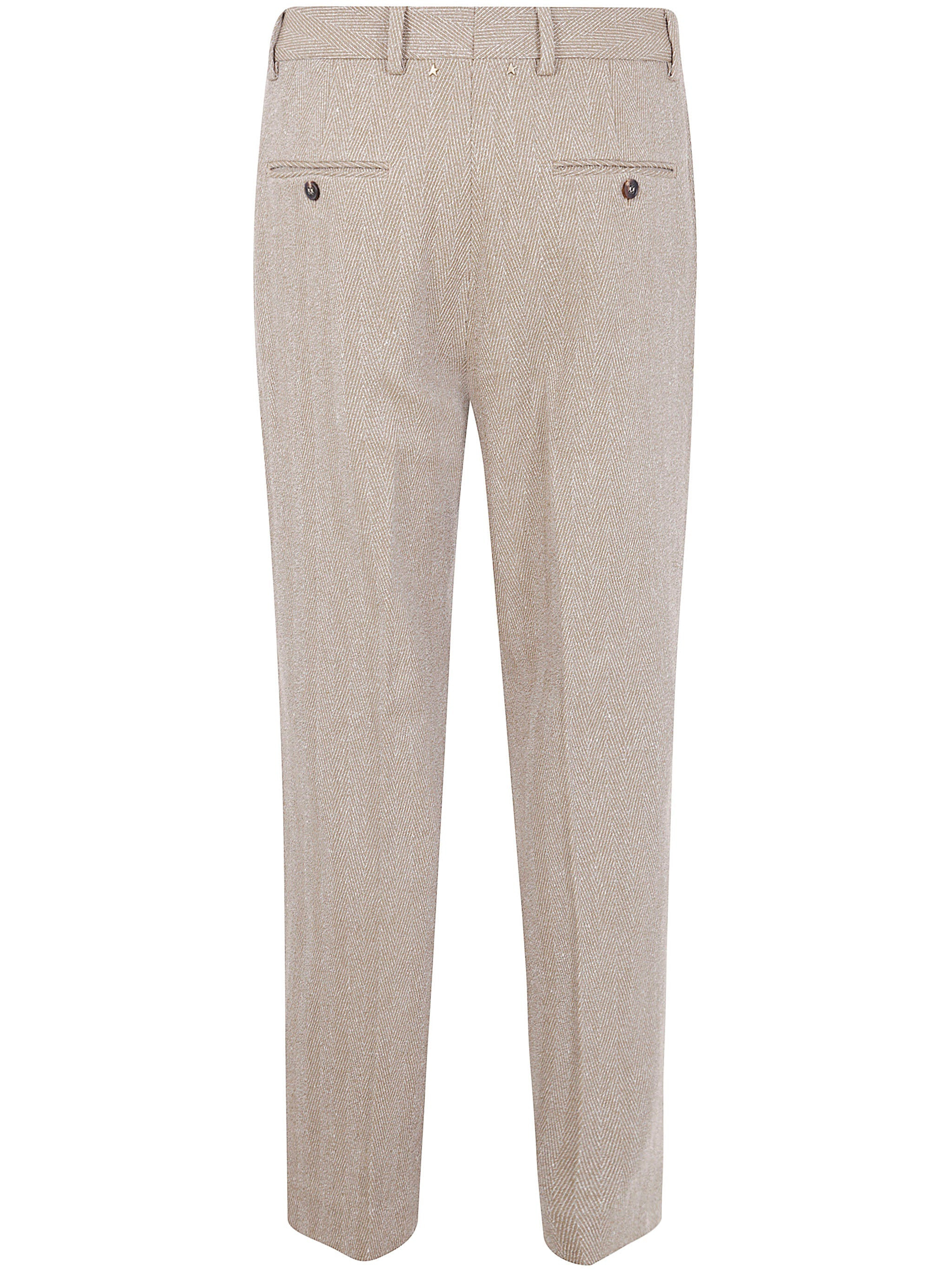 Golden Goose Men "Journey" Man`S Relax Straight Pant Tailoring Chevronne - 2