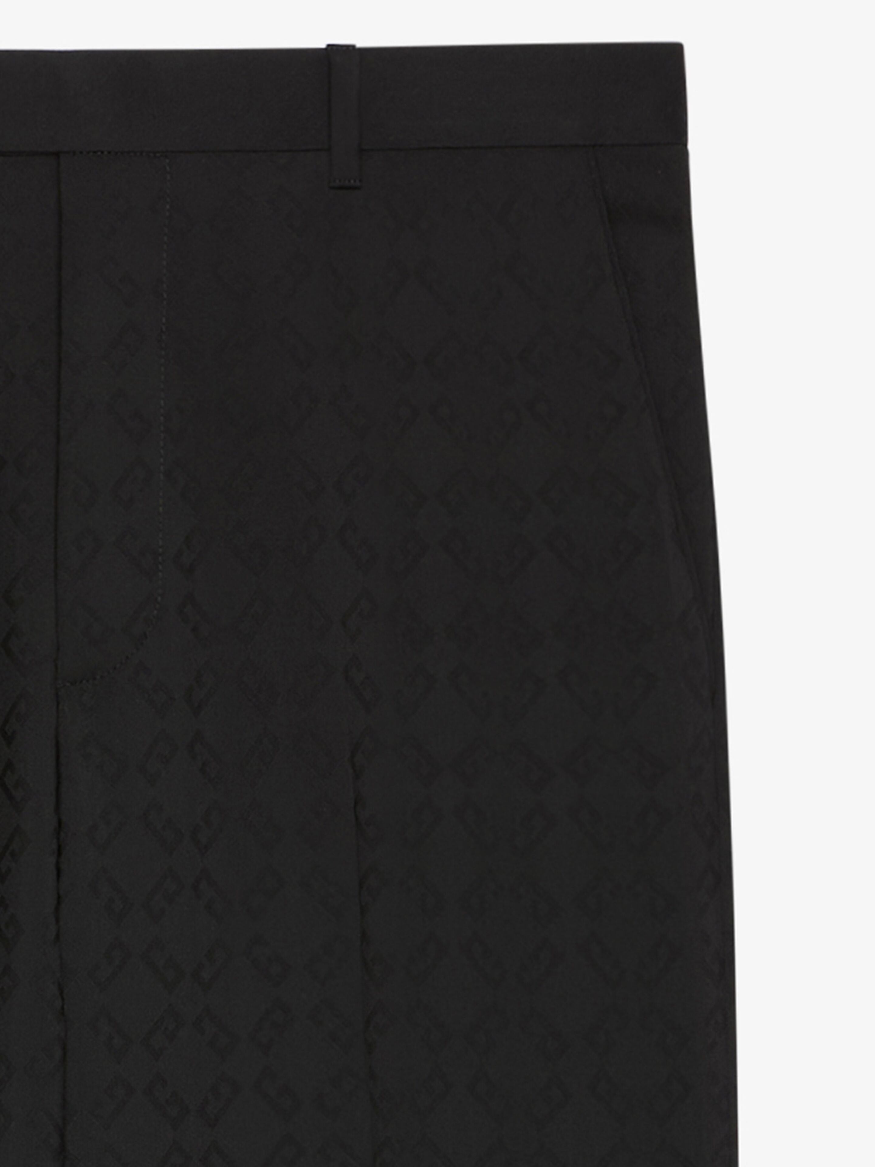 SLIM FIT TAILORED PANTS IN MONOGRAM 72 JACQUARD - 3