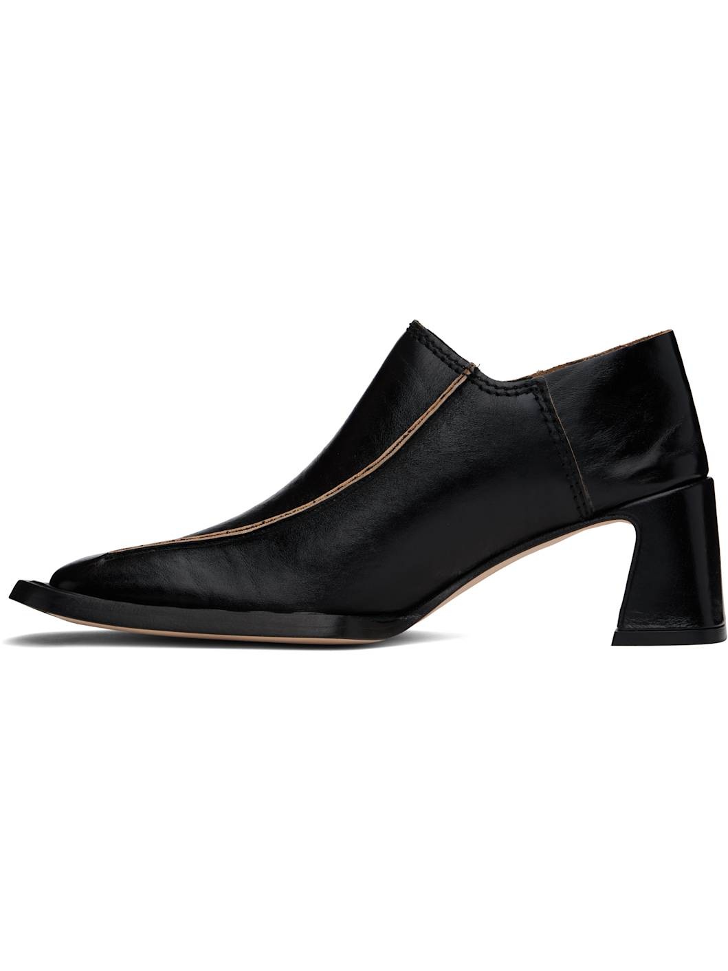 Black Autumn Mule Heels - 3