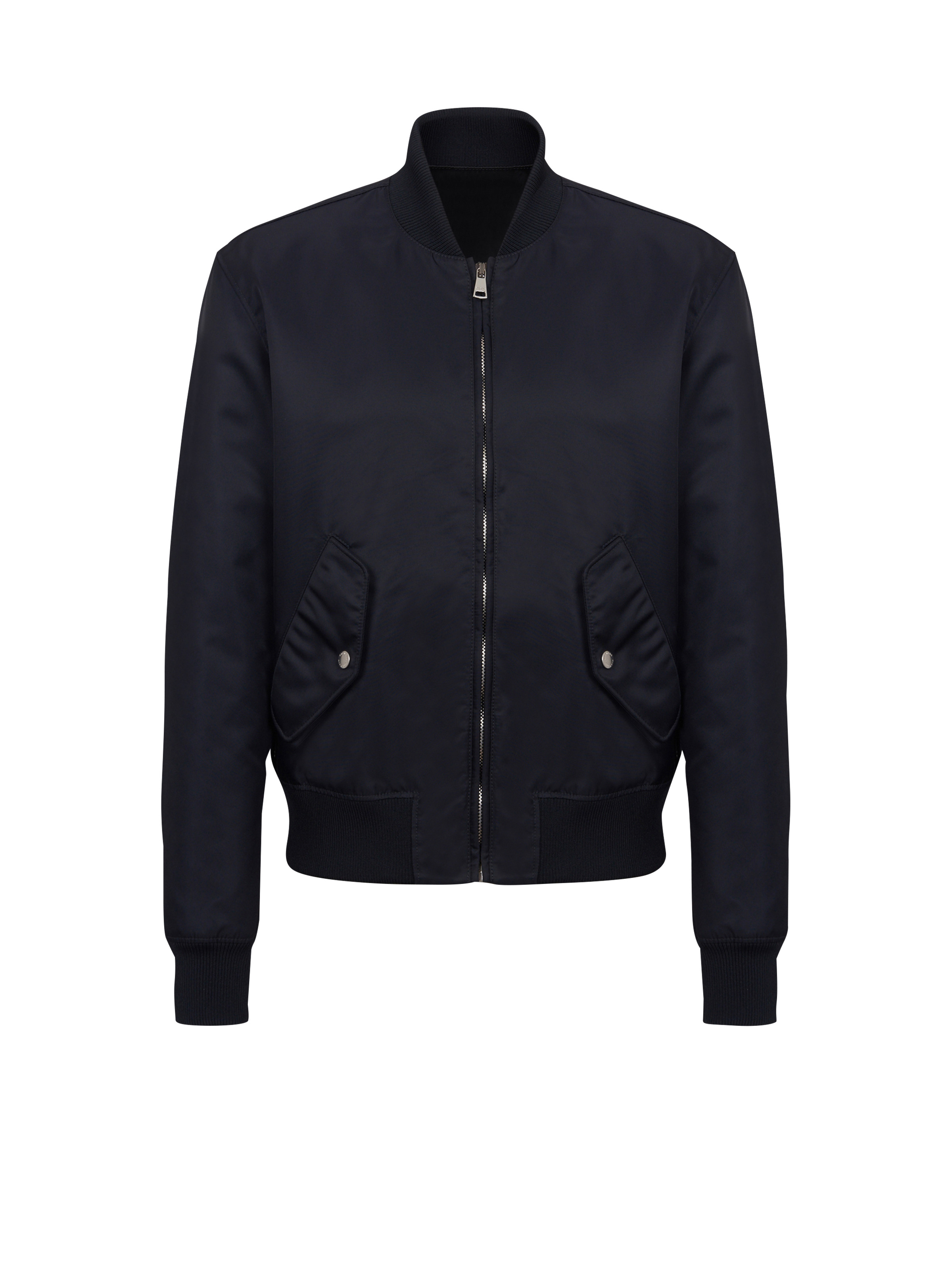 Bomber jacket with Balmain Signature embroidery on the back - 1