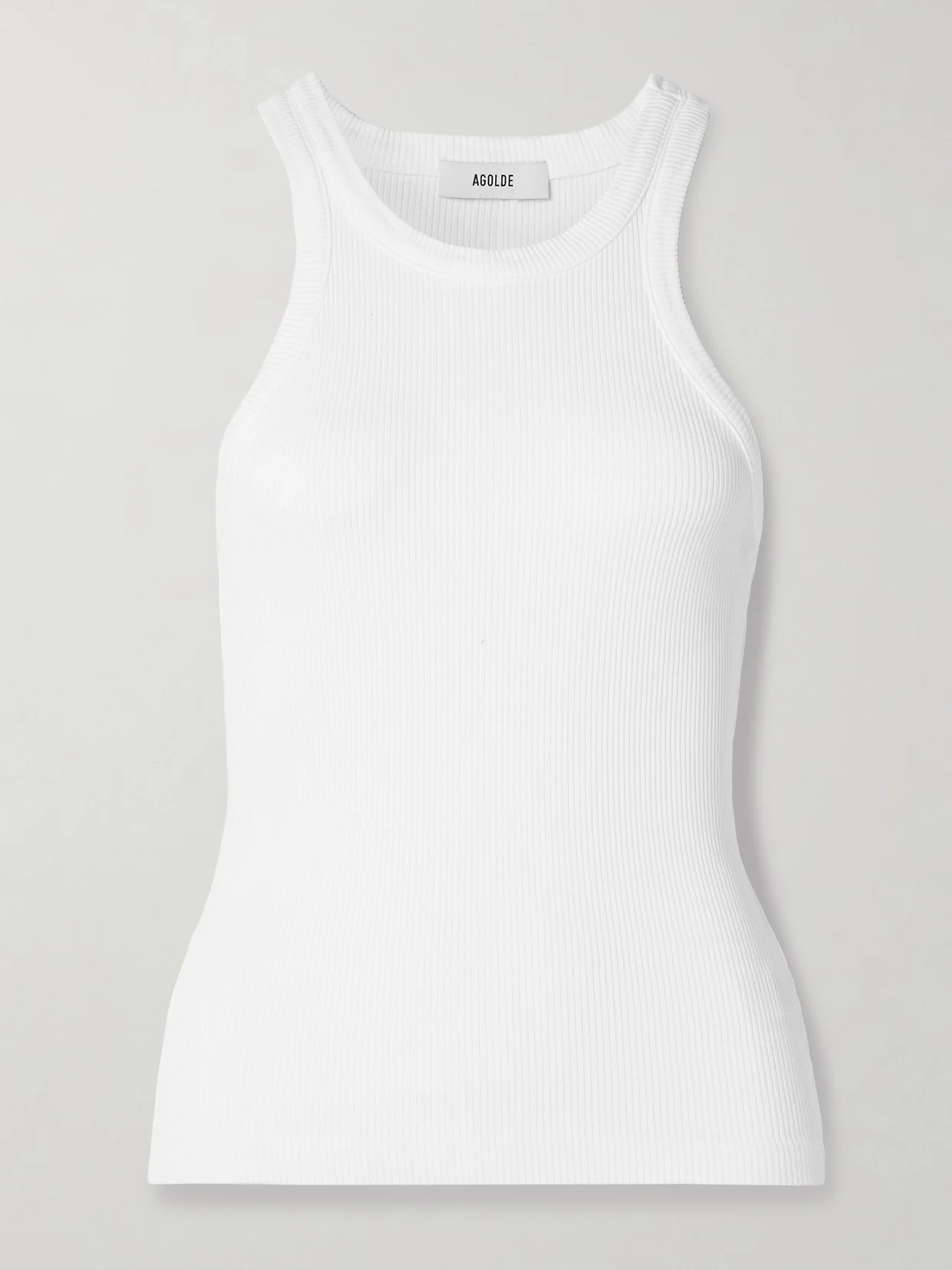 Rayne Ribbed Stretch Organic Cotton And Lyocell-blend Jersey Tank - 1