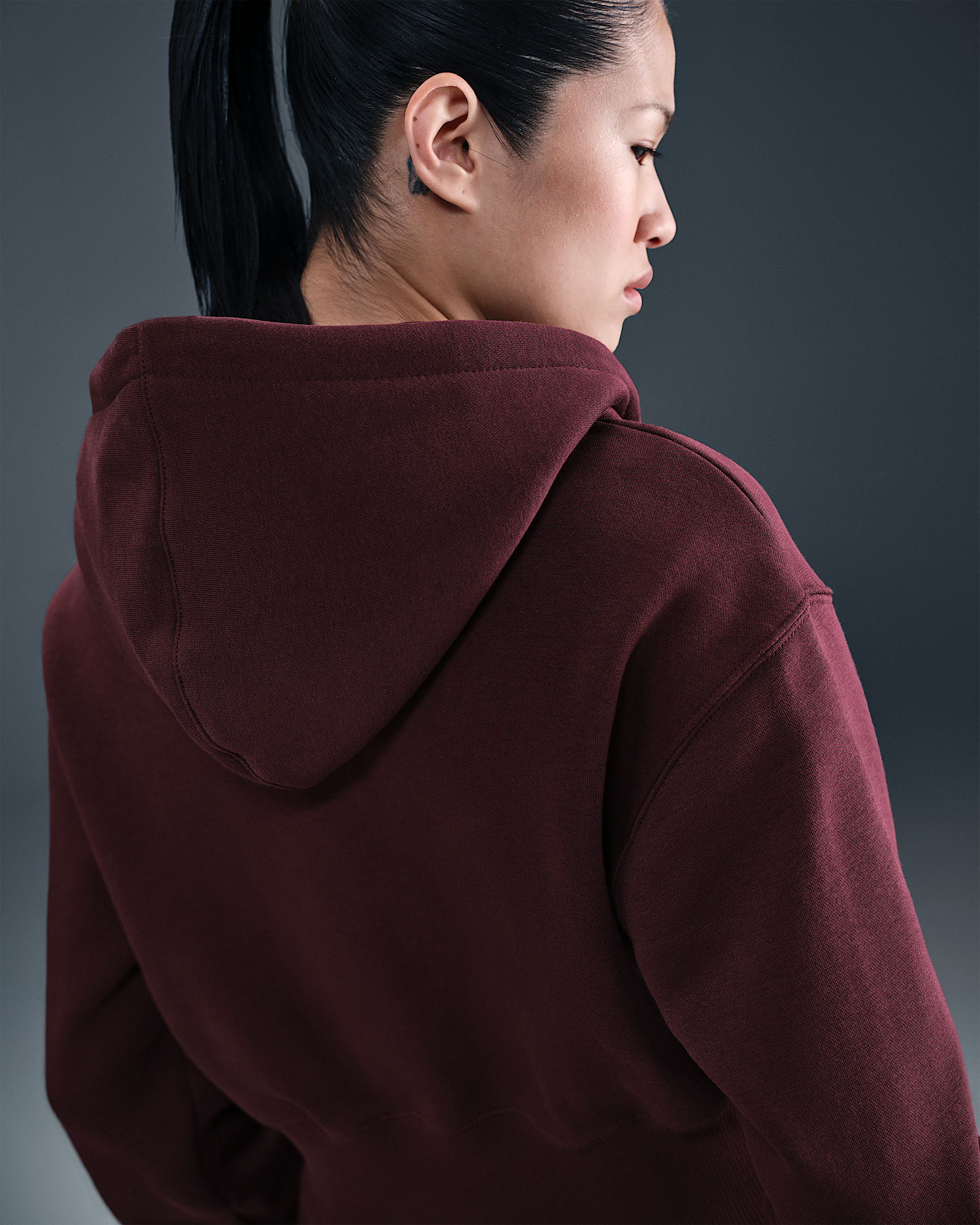 Nike Sportswear Phoenix Fleece Women's Loose Full-Zip Cropped Hoodie - 2