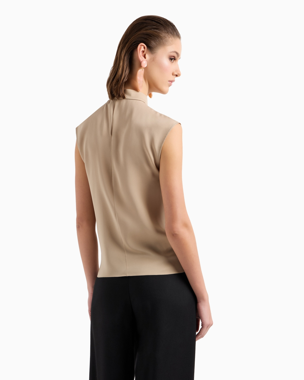 BLOUSE IN WASHED SILK DOUBLE GEORGETTE - 3